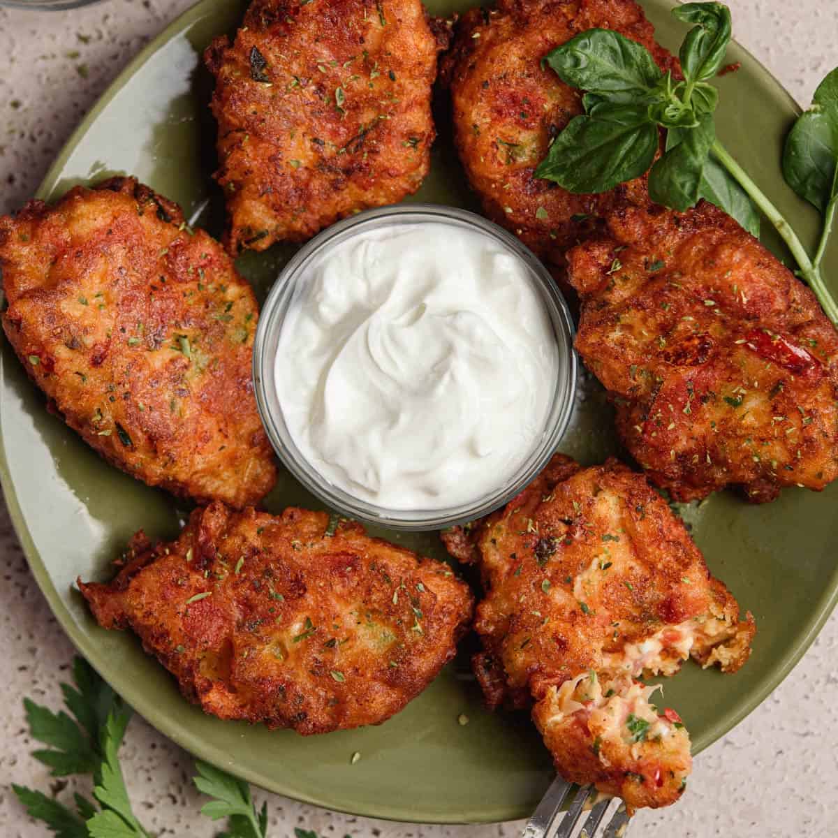 Santorini Tomatokeftedes: Authentic Greek Tomato Fritters with Feta